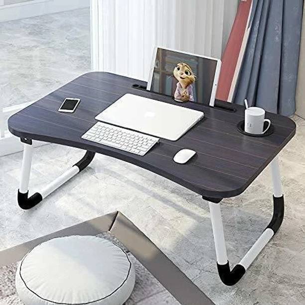 DND NX Multi-Purpose Laptop Desk for Study and Reading with Fold able Non-Slip Legs Wood Portable Laptop Table