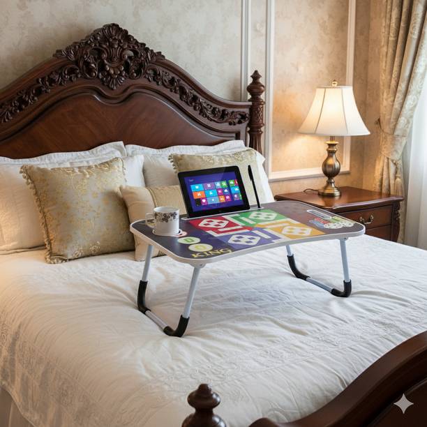 SHREE HARI QUALITY FIRST Portable & Foldable Study Table for Kids | Work from Home Table | Sturdy Design Wood Portable Laptop Table