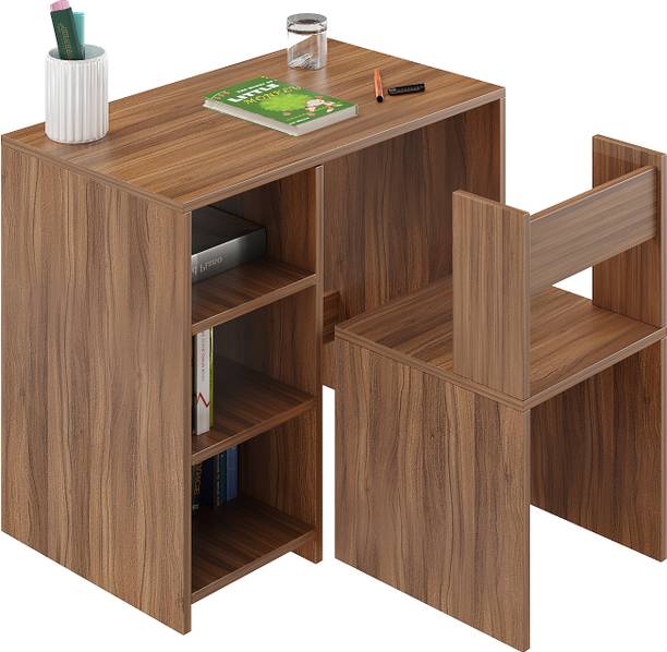 WOODWIDER Harper Wooden Writing Computing Activity Desk + Chair for Kids, Engineered Wood Study Table