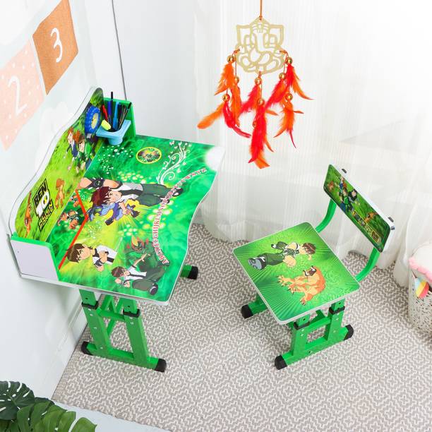 PNASGL Kids study Table & Chair with Adjustable Height with Dream Catcher Metal Desk Chair