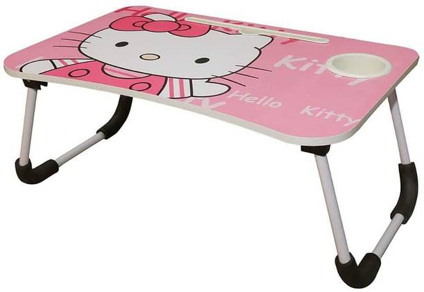The Haridham Enterprise MULTIPURPOSE FOLDABLE WITH CUP HOLDER , STUDY & LAPTOP TABLE Solid Wood Study Table