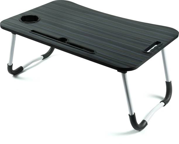 vPLANET Multi-Purpose Laptop Desk for Study with Foldable Legs With Handle ( Black ) Wood Portable Laptop Table