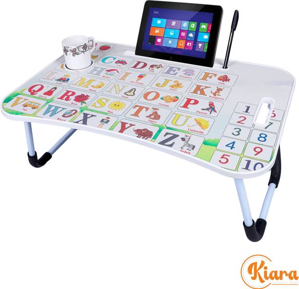 Kiara Quality First Alphabet Print Kids Foldable Table For Study & Work, Best for Work Home Engineered Wood Study Table