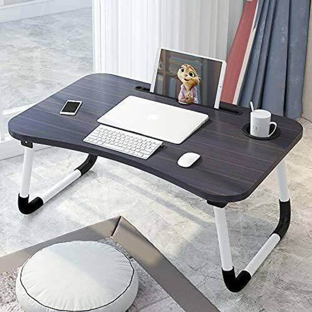 DND NX Multi-Purpose Laptop Desk for Study and Reading with Fold able Non-Slip Legs Wood Portable Laptop Table