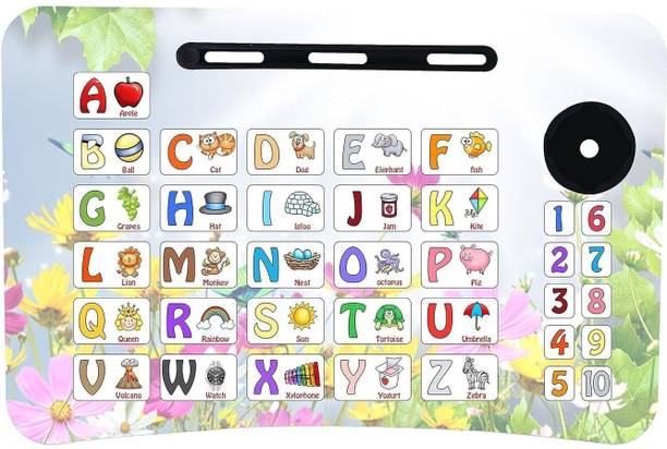 KHODAL ARTH ABCD Portable Laptop Table Engineered Wood Study Table