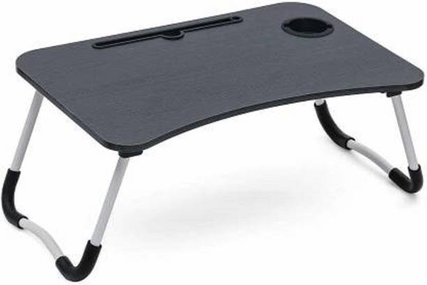 ARANDCO Smart Standard Lapdesk for Children Foldable Table with Tablet Slot & Cup Holder Wood Portable Laptop Table