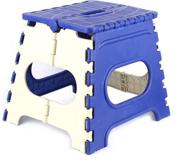 JUNIOR JOE 12 Inches Kids Portable Collapsible Plastic Folding Step Stool With Handle for Bathroom Bedroom Kitchen Stool Plastic Picnic Table