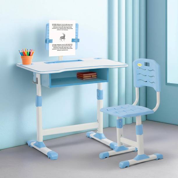 baybee Adjustable Kids Study Table & Chair Set | Ergonomic Desk with Storage Metal Study Table