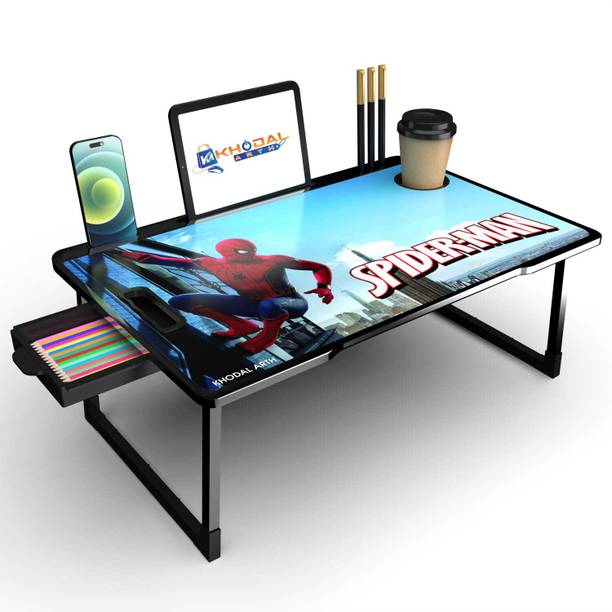 VRTREND MULTIPURPOSE FOLDABLE WITH PEN, CUP HOLDER , STUDY & LAPTOP TABLE Solid Wood Study Table