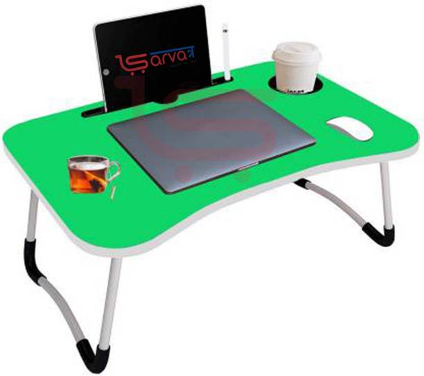 The Haridham Enterprise Multi-Purpose Laptop Desk for Study and Reading with Fold able Non-Slip Legs Wood Portable Laptop Table