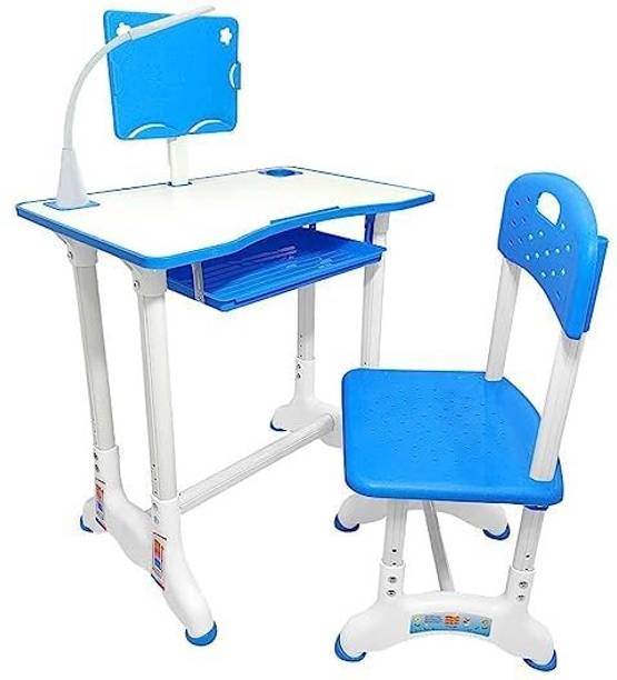StarAndDaisy Smart Kids Study Table For 3 To 10 Years with An Option Of Led Lamp- Pink Plastic Study Table
