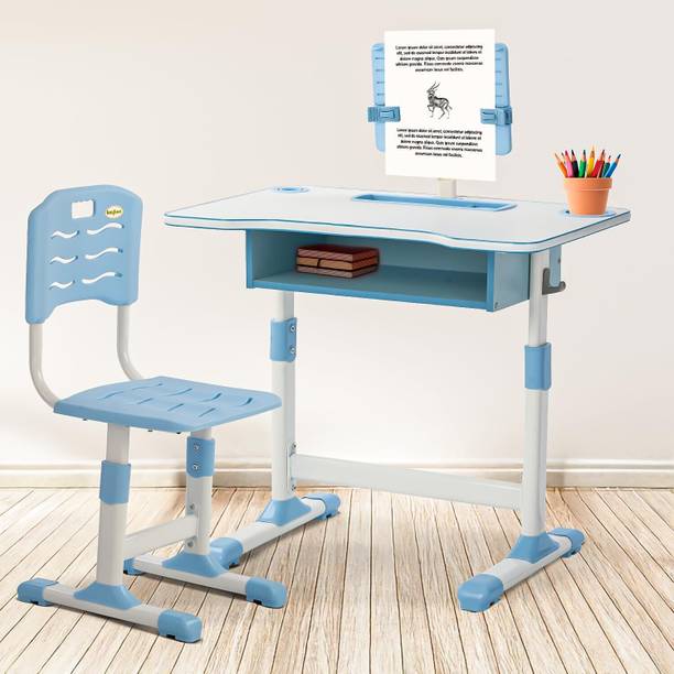 baybee Adjustable Kids Study Table & Chair Set | Ergonomic Desk with Storage Metal Study Table