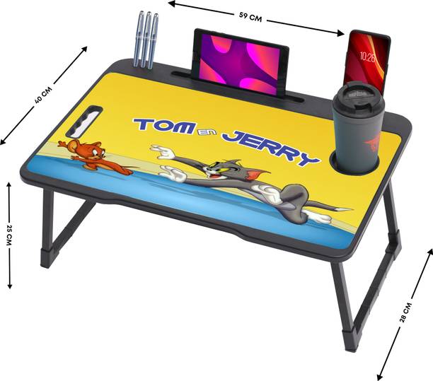 FurniGully Foldable multipurpose Table Wood Portable Laptop Table