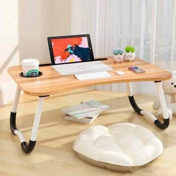 DND NX Multi-Purpose Laptop Desk for Study and Reading with Fold able Non-Slip Legs Wood Portable Laptop Table