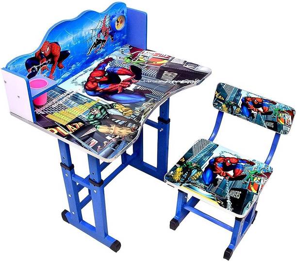 Bhella Kids study Table & Chair with Adjustable Height Engineered Wood Study Table