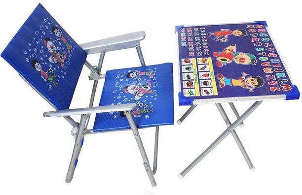 CHUNKY'S Kids beautiful, Comfortable and attractive foldable Table & Chair Metal Study Table