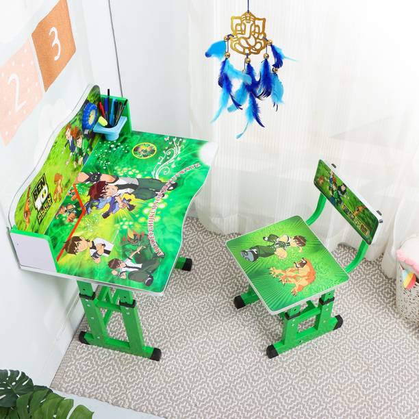 PNASGL Kids study Table & Chair with Adjustable Height with Dream Catcher Metal Desk Chair