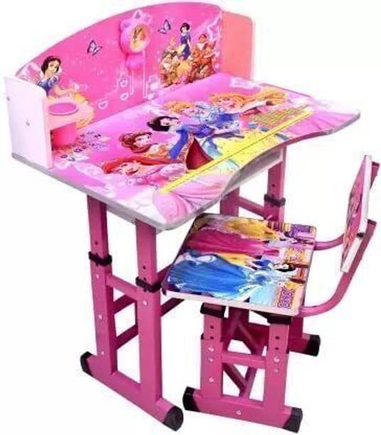 kidsdesk Kid's Study Desk and Chair set Height Adjustable Engineered Wood Study Table