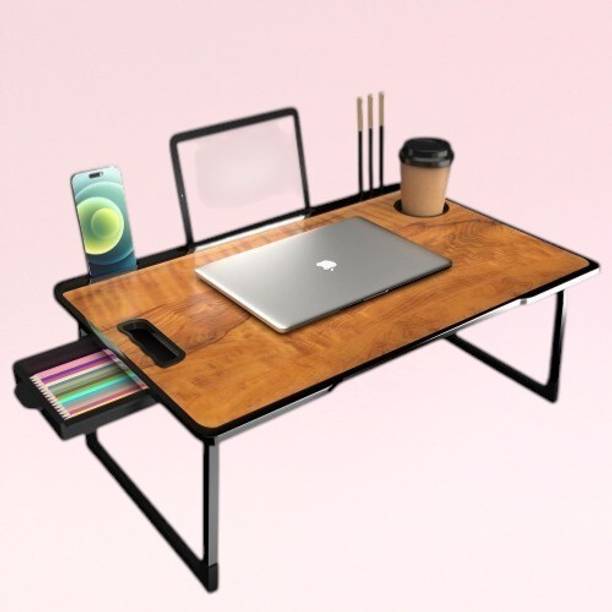 Winsobey folding Study table Wooden Wood Portable Laptop Table