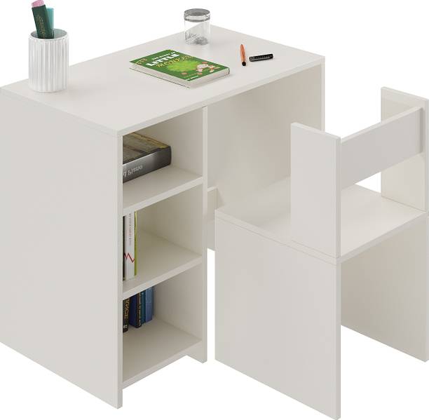 WOODWIDER Harper Wooden Writing Computing Activity Desk + Chair for Kids, Engineered Wood Study Table