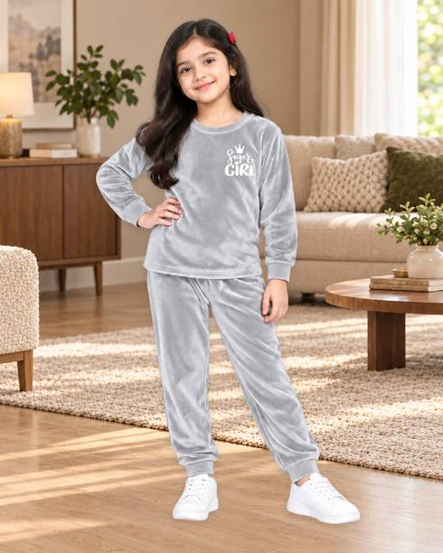 Yk Girls Casual Sweatshirt Track Pants