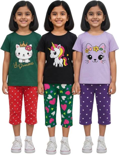 jpf Girls Casual Top Capri