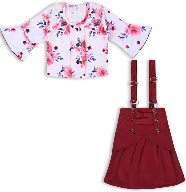 Wishkaro Girls Casual Top Skirt