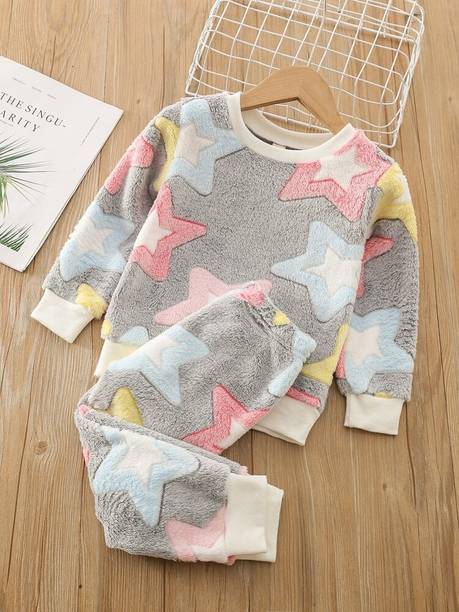 Stylo Dresses Boys & Girls Casual Sweatshirt Sweatpant