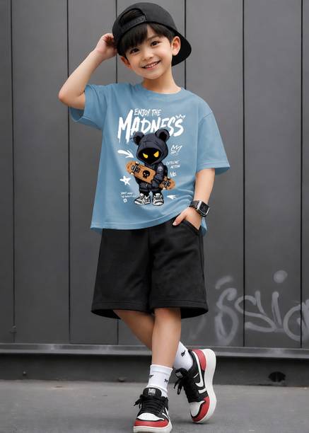 BuckleMen Baby Boys Casual T-shirt Shorts