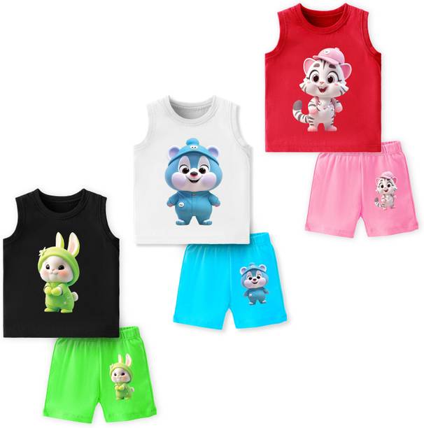 Lavi-Tavi Baby Boys & Baby Girls Casual T-shirt Shorts