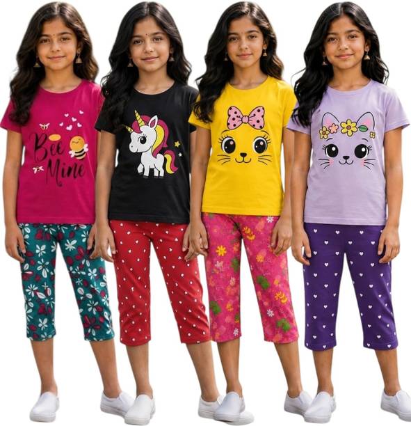 jpf Girls Casual Top Capri