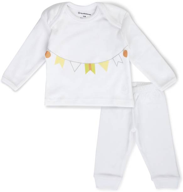 My Milestones Baby Boys Casual T-shirt Track Pants