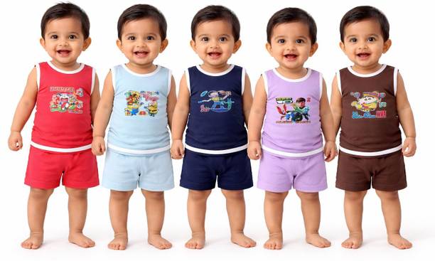 Baby Boys & Baby Girls Casual Vest Shorts