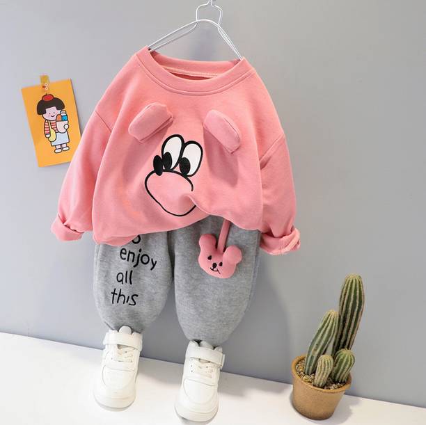 Mayneisha Baby Boys & Baby Girls Casual Sweatshirt Sweatpant