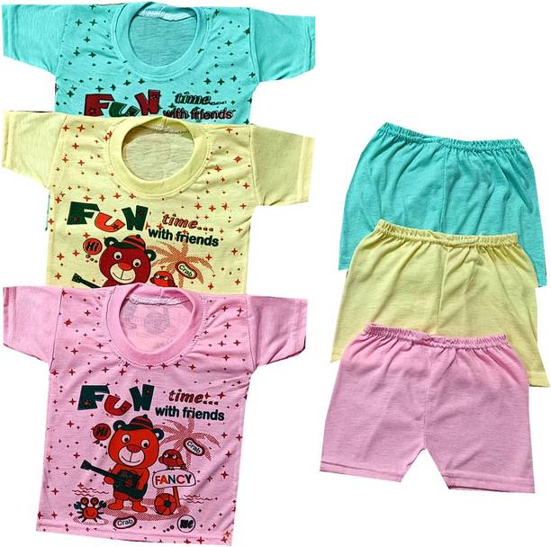 SHINING4 Baby Boys & Baby Girls Casual T-shirt Shorts