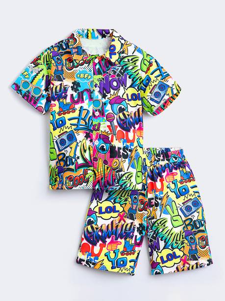 Hopscotch Boys Casual Shirt Shorts