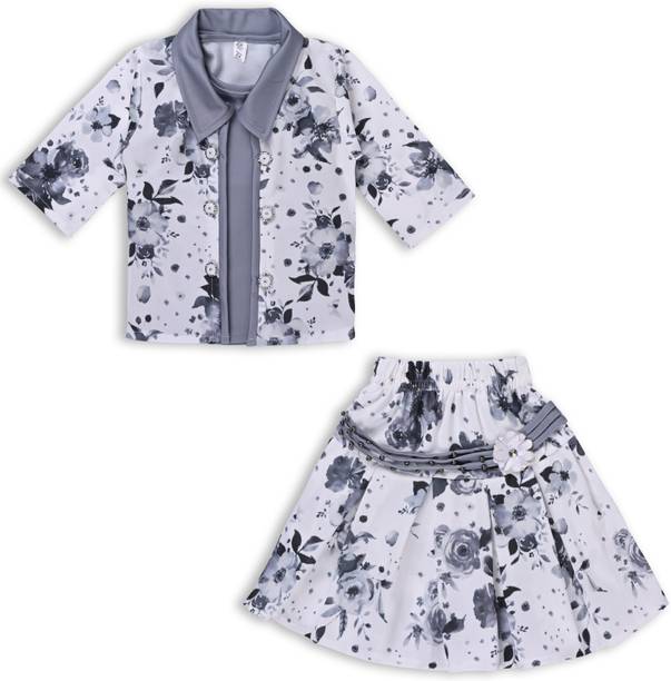 Wishkaro Girls Casual Top Skirt
