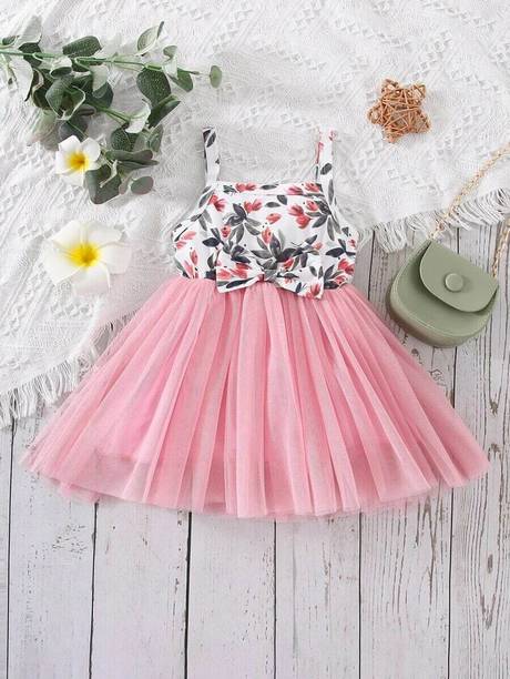 EVOSEL Girls Midi/Knee Length Party Dress