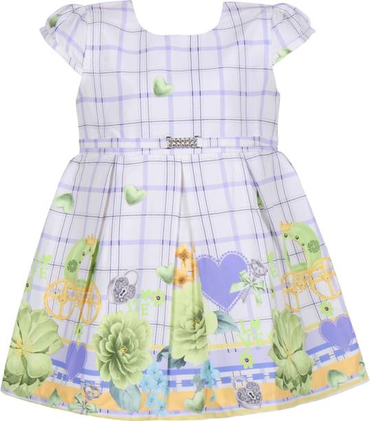 Wishkaro Baby Girls Midi/Knee Length Casual Dress