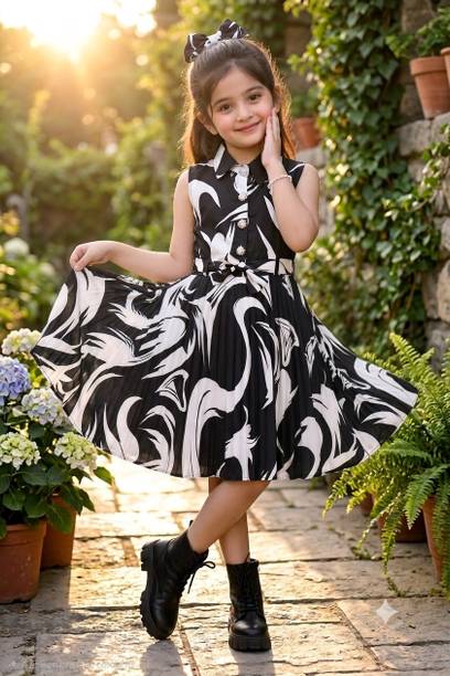 GLAMOUR WORLD GARMENTS Girls Above Knee Casual Dress