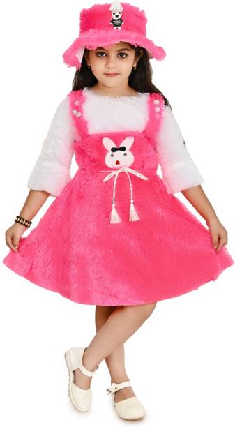 ALISHAFABRIC Girls Midi/Knee Length Party Dress