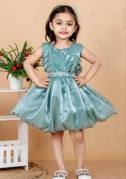 Girls Calf Length Party Dress