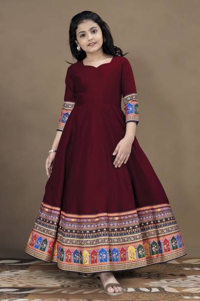 Fashion Dream Girls Maxi/Full Length Festive/Wedding Dress