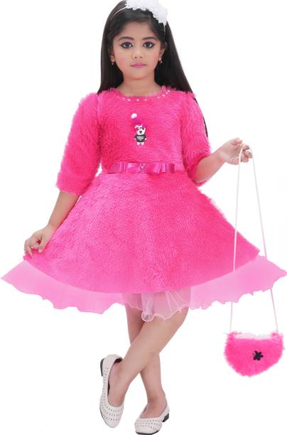SaahilDresses Baby Girls Above Knee Party Dress