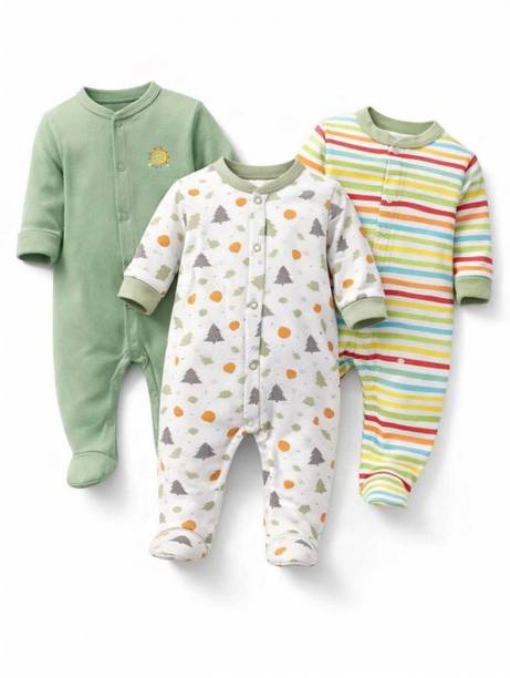 Romper For Baby Boys & Baby Girls Casual Printed Pure Cotton