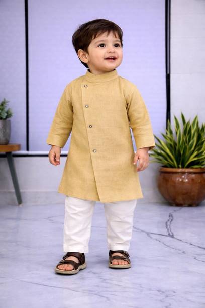 Baby Boys Festive & Party Kurta and Churidar Set