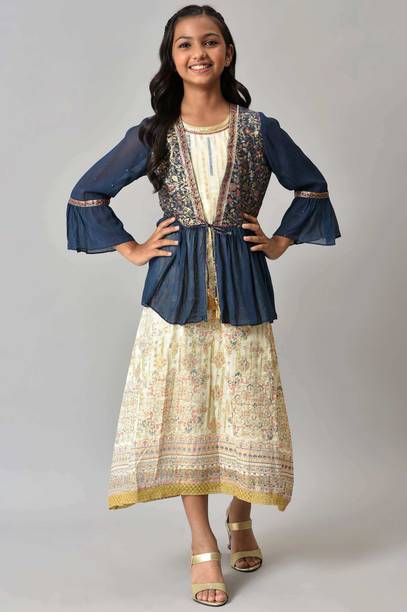 Girls Casual Kurta and Trouser Set