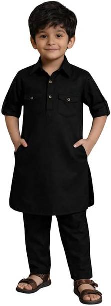 StyleVault Boys Festive & Party Pathani Suit Set