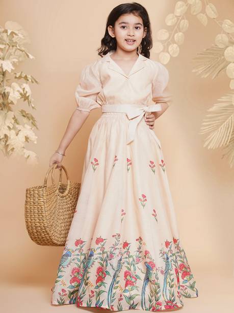 Bitiya By Bhama Girls Lehenga Choli Party Wear Printed Lehenga Choli