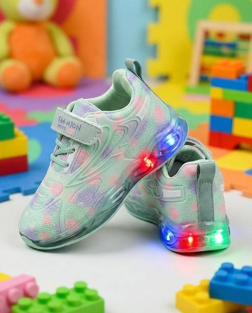 Velcro LED Shoes For Girls